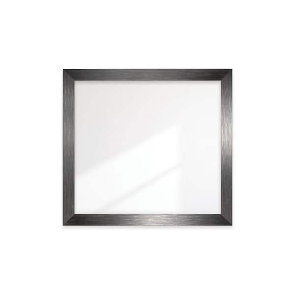 BrandtWorks 40 in. W x 43 in. H Scratched Black Wide Framed Wall Mirror