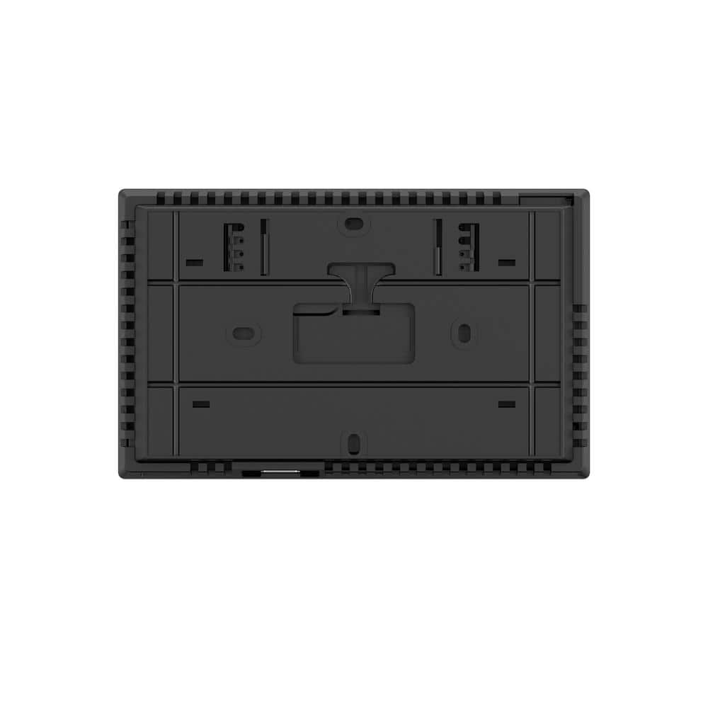 Black Rectangular Wi-Fi Programmable Touchscreen Thermostat