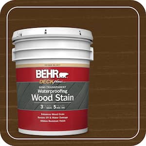 5 gal. #ST-103 Coffee Semi-Transparent Waterproofing Exterior Wood Stain