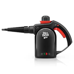 7-in-1 Portable Corded Handheld Steamer with 7 Muli-Surface Cleaning Tools, Steam Control, Chemical Free Cleaner, Black