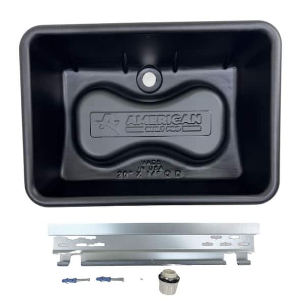 Tankless Water Heater Drain Pan-Pre-Drilled-for Whole Home or Single Room Tankless Water Heaters