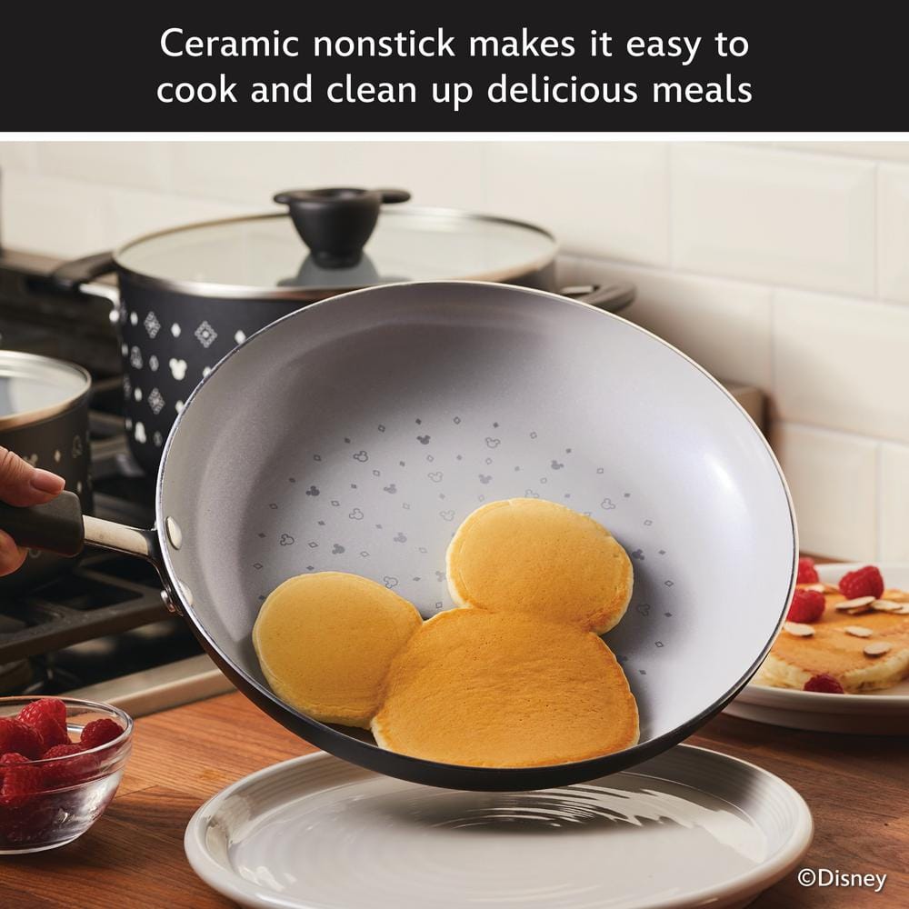 Disney 7-Piece Aluminum Nonstick Cookware Set in Black - thumbnail 7