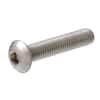 Everbilt 1/4 in.-20 x 1-1/2 in. Hex Button Head Stainless Steel Socket Cap Screw (2-Pack) 811428