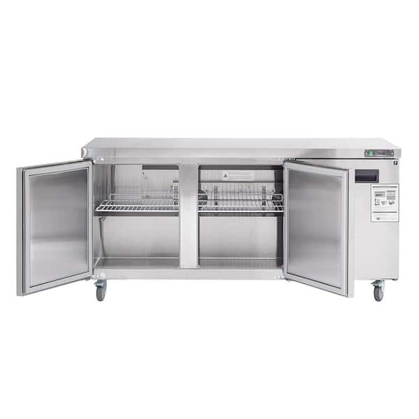 JEREMY CASS 30 in. 17.7 cu. ft. Auto Defrost Upright Freezer in Stainless Steel