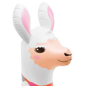 PVC White Float Giant Inflatable Mega Llama Island Ride On Swimming Pool