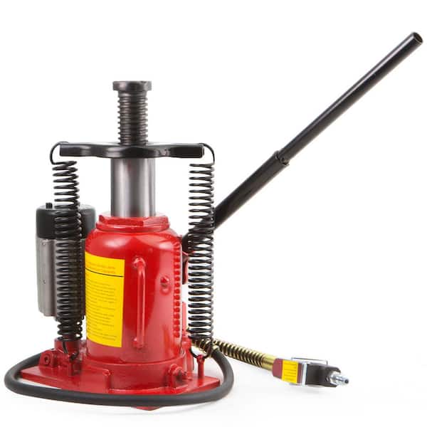 20 Ton Air Manual Power Over Hydraulic Portable Low Profile Bottle Jack Lift 