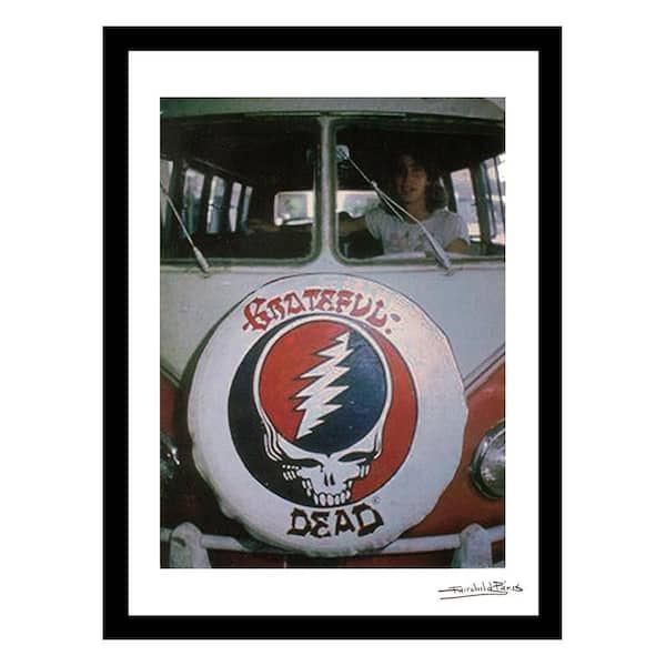 VENICE BEACH Collections The Grateful Dead Iconic Style Vintage by Fairchild Paris 1-Piece Framed Graphic Print Abstract 18 in. x 14 in.