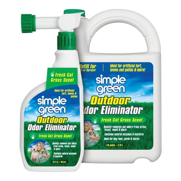 1 Gal. Outdoor Odor Eliminator Fresh Cut Grass Scent with 32 oz. Combo Pack