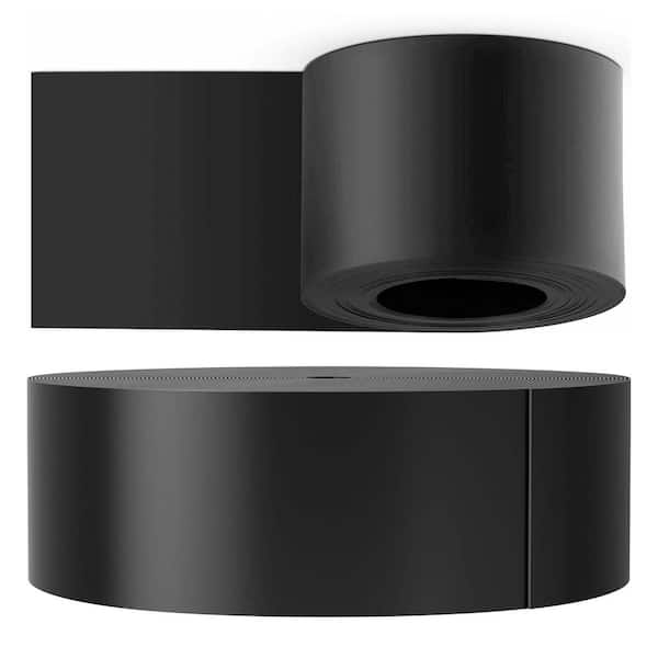 ATENGNES 10 in. W x 150 ft. L Black Recycled Flexible HDPE Coiled Terrace Board Landscape Edging Against Invading Weeds