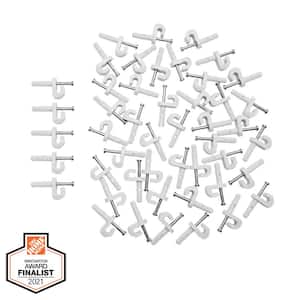 Fixed Mount Drywall Back Wall Clips (48-Pack)