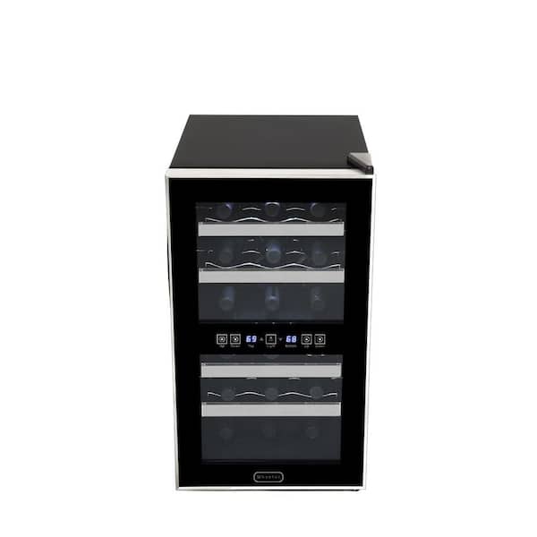 Whynter 18-Bottle Dual Zone Touch Control Stainless Trim Wine Cooler