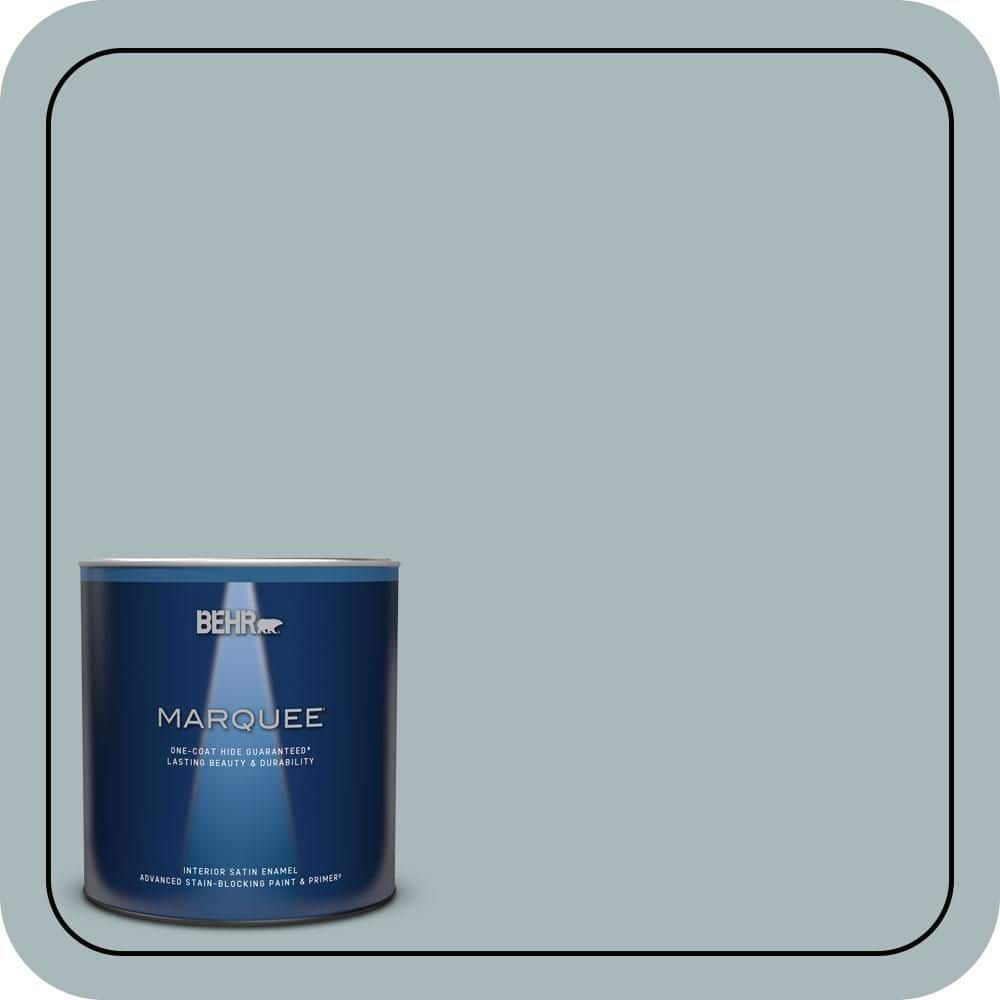 1 qt. #N470-3 Half Sea Fog One-Coat Hide Satin Enamel Interior Paint & Primer price history on PriceWatchPro