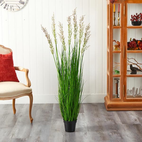Nearly Natural 4.5 ft. Plume Grass Artificial Plant