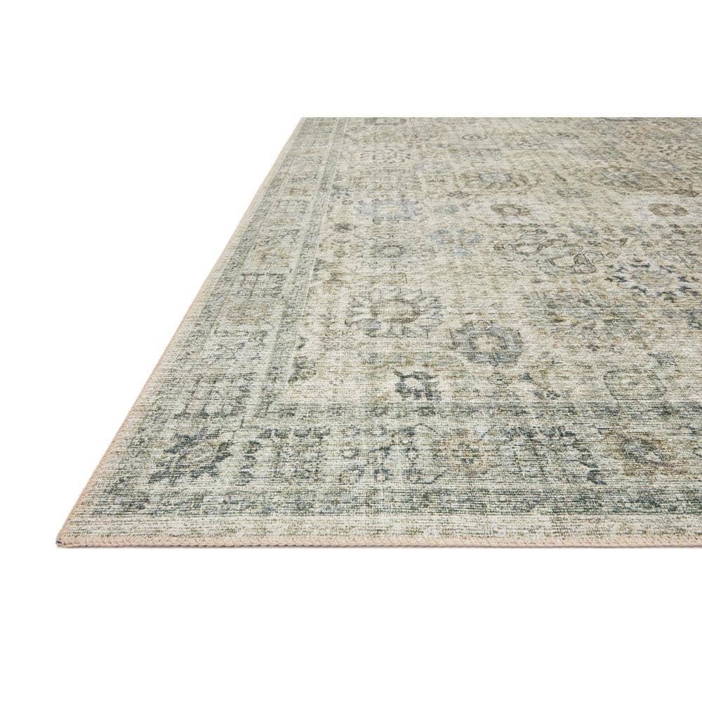 Blue Rectangular Oriental Synthetic Reversible Accent Rug