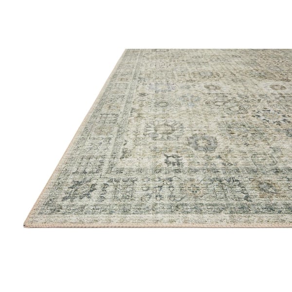 Skye Natural/Sage 2 ft. 3 in. x 3 ft. 9 in. Printed Boho Vintage Area Rug