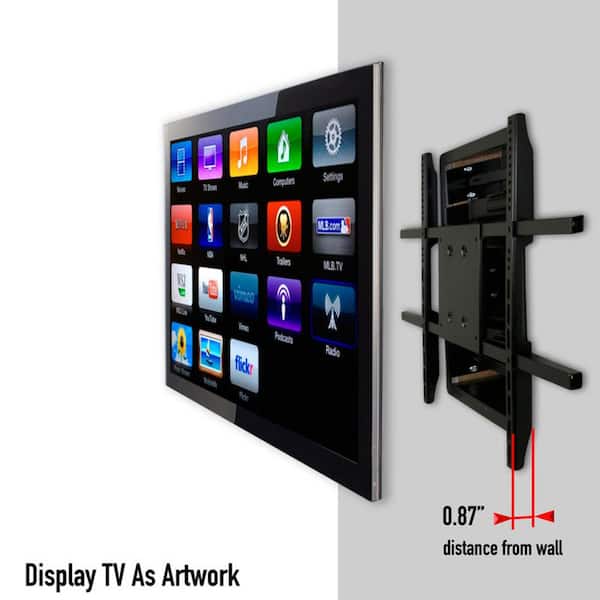 Aeon Standounts In Wall Tv Mount Recessed Articulating For 42 To 80 Tvs Lcd Led Or Plasma 104 1130 The Home Depot - Flat Screen Tv Wall Mounts Home Depot