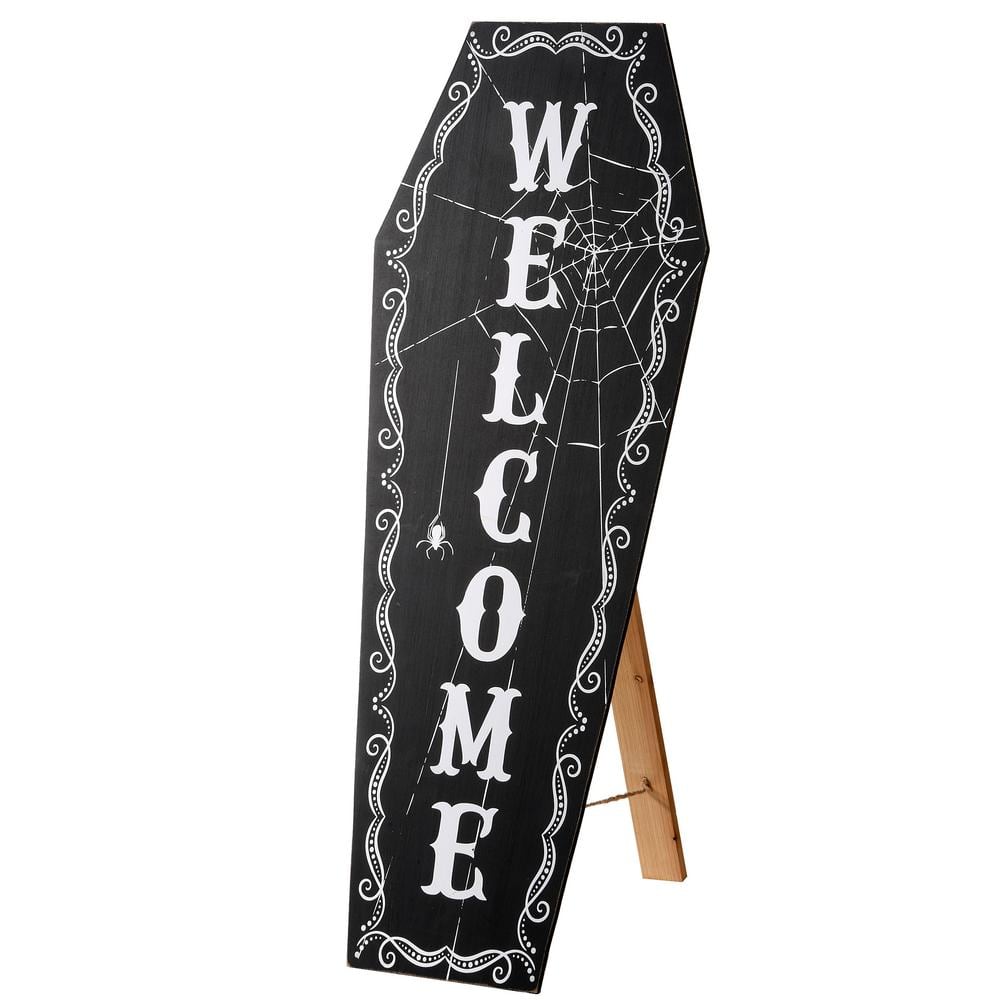 28 in. Halloween Welcome Sign