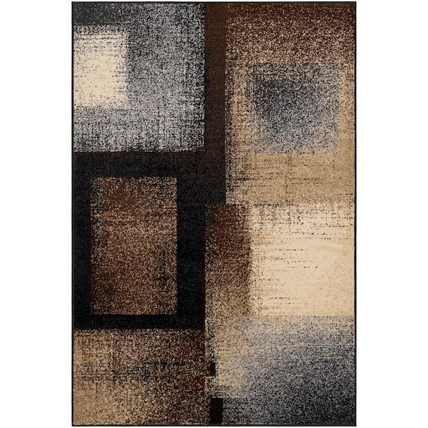 Artistic Weavers Sora Dark Brown 7 ft. 9 in. x 11 ft. 2 in. Geometric Area Rug