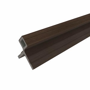 European Siding System 3.19 in. x 3.19 in. x 8 ft. Composite Siding Corner Trim in Brazilian Ipe Board