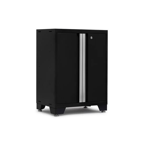 NewAge Products Bold Series Steel Freestanding Garage Cabinet in Black (24 in. W x 35 in. H x 16 in. D)