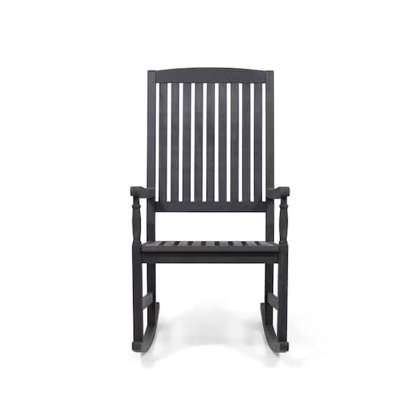 Arcadia Dark Grey Acacia Wood Outdoor Patio Rocking Chair