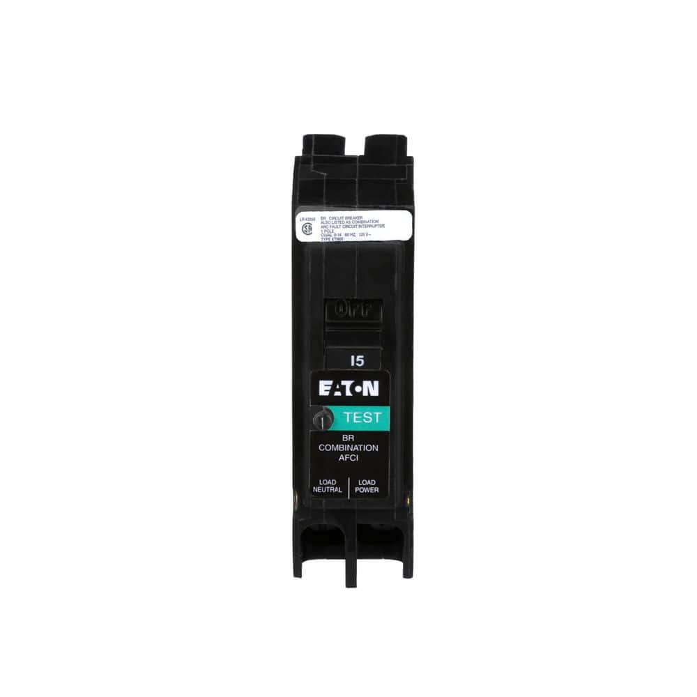 Eaton 15 Amp 120-Volt, Single-Pole AFCI Circuit Breaker Type BR