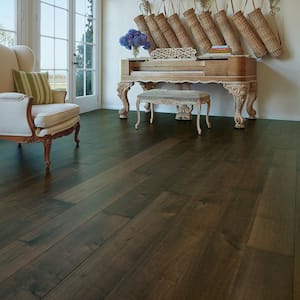 Hermosa Maple 1/2 in. T x 7.5 in. W Tongue & Groove Wire Brushed Engineered Hardwood Flooring (23.3 sq. ft./case)
