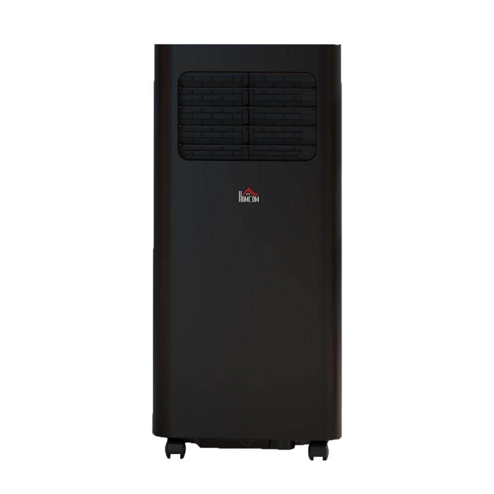 Denjol 8000 BTU (DOE) Portable Air Conditioner Cools 350 sq. ft. 3-in-1 AC with Dehumidifier, Sleep, Remote, 24H Timer in Black