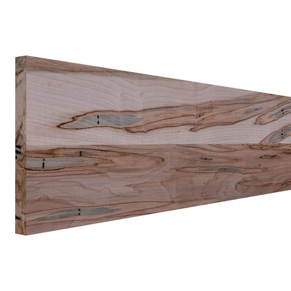 Ornamental Mouldings 3/4 in. D x 7.25 in. W x 2 ft. L Unfinished Rustic Ambrosia Maple Wood Board