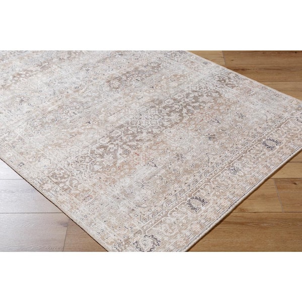 Our PNW Home Sage 3 ft. x 12 ft. Rainier Traditional Indoor Machine-Washable Area Rug