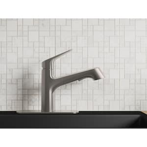 Vin Single-Handle Pull-Out Sprayer Kitchen Faucet in Vibrant Stainless