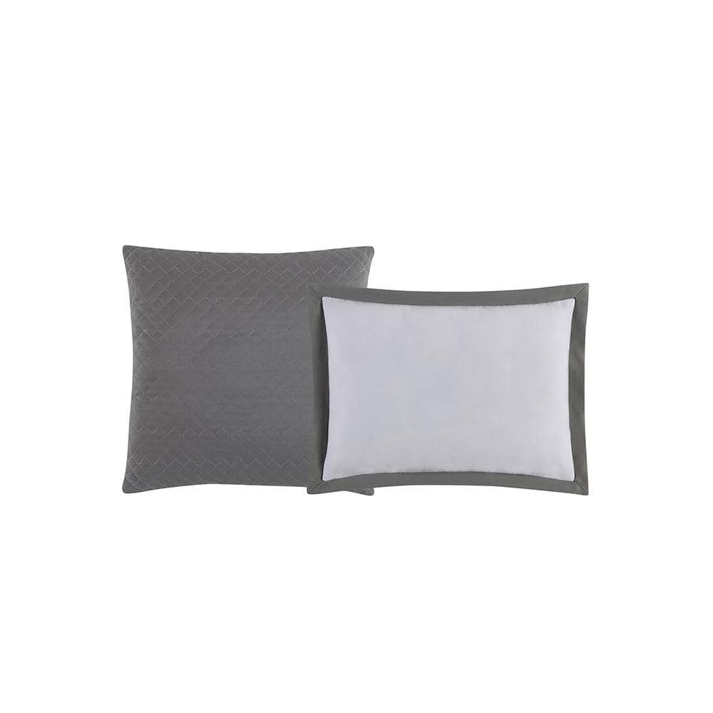 Full White Microfiber Reversible Bed in a Bag Set