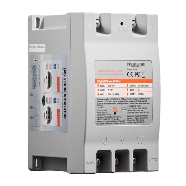 3 Phase Converter, Single to 3 Phase, 220 V-240 V, for Residential and Commercial Use