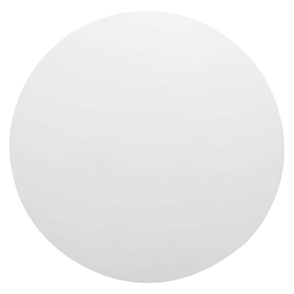 White Round Acrylic Minimalist Coffee Table