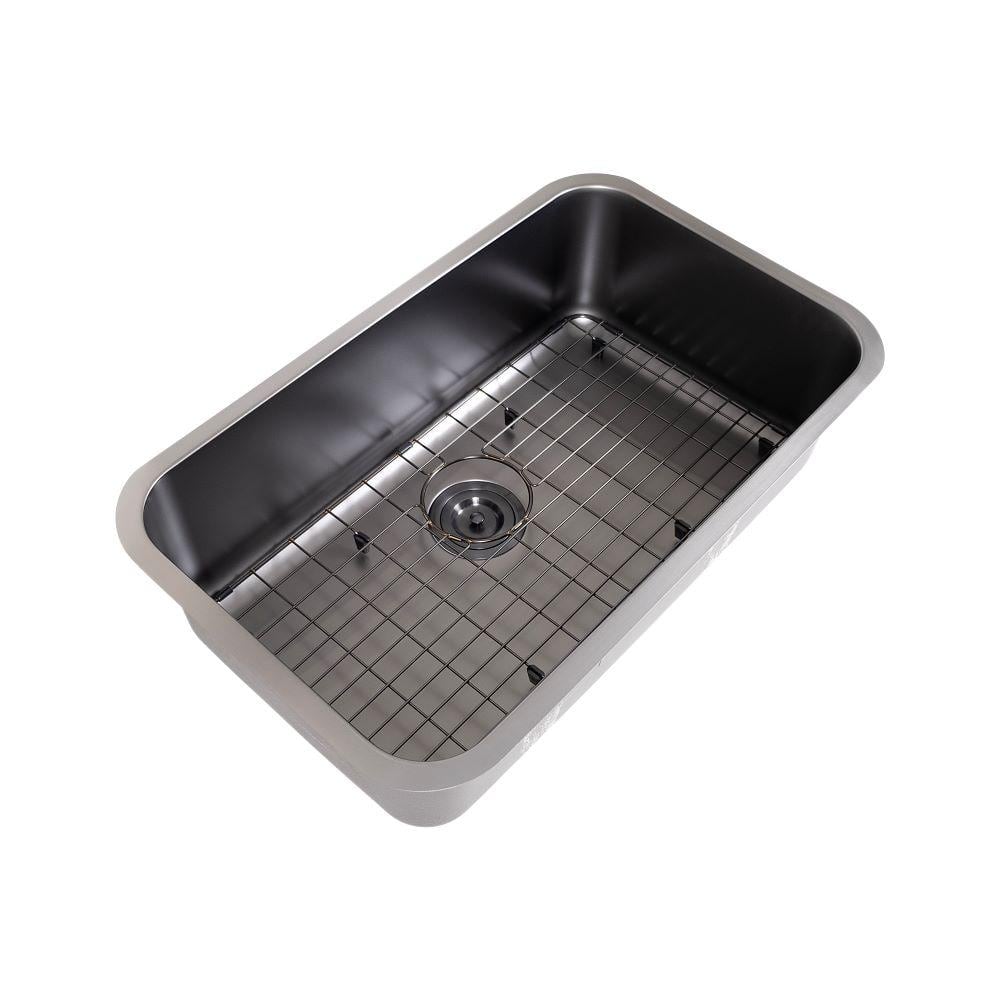 Brushed Stainless Steel Undermount Single Bowl Kitchen Sink