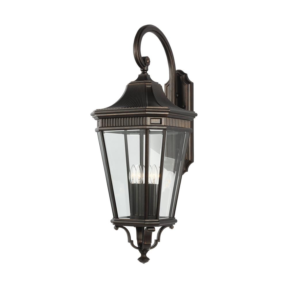 Generation Lighting Cotswold Lane 4-Light Grecian Bronze Outdoor 36.25 ...