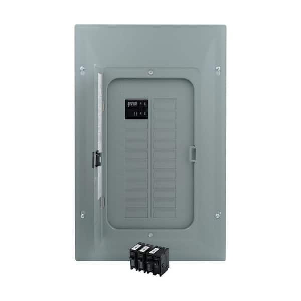 Eaton BR 100-Amp 40-Circuit 20-Space Indoor Main Breaker Plug-On Neutral Load Center Value Pack with Cover