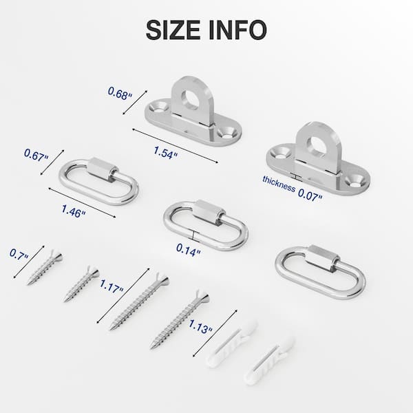 ZEAYEA 20 Pack Anti Tip Furniture Anchors, Etal Furniture Wall Anchors - View #8