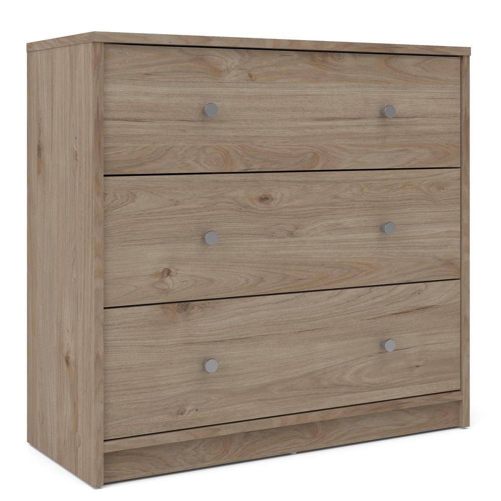 Portland 3-Drawer Black Chest - thumbnail 2