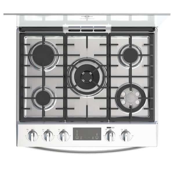 Whirlpool 30 in. 5.1 cu.ft. Gas Range with Self-Cleaning Oven in