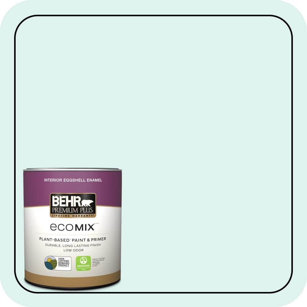 1 qt. #500A-1 Glacier Bay Eggshell Enamel EcoMix Plant-Based Interior Paint & Primer price history on PriceWatchPro