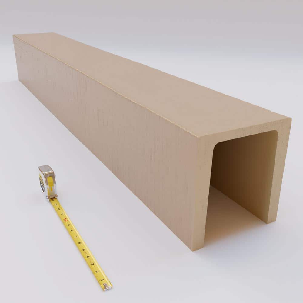 Primed Tan Faux Wood Beam 96" Long
