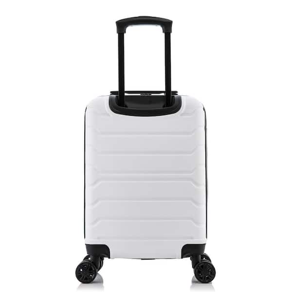 InUSA Trend 20 in. White Lightweight Hardside Spinner Carry On