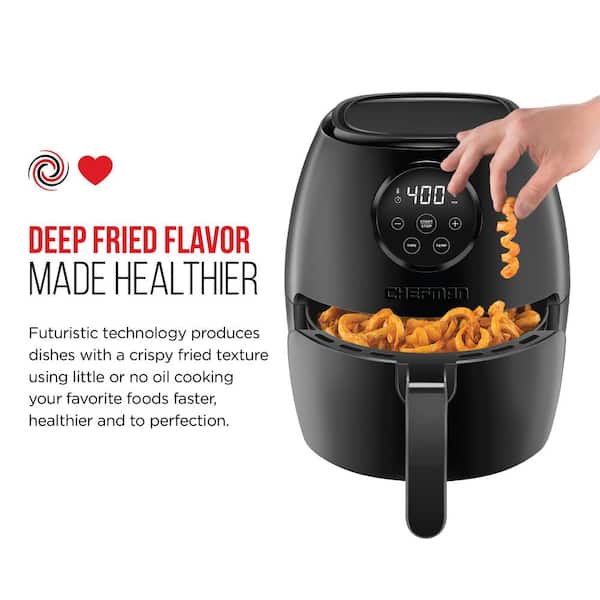 Chefman Air Fryer 5 Qt, Digital Display, Nonstick Basket with