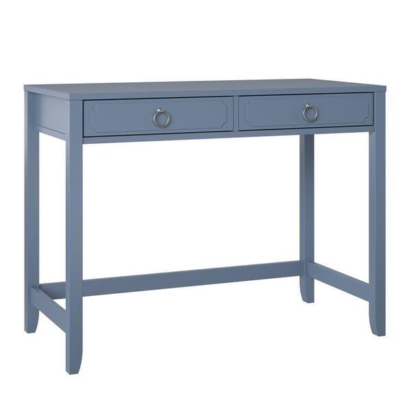 Blue store metal desk