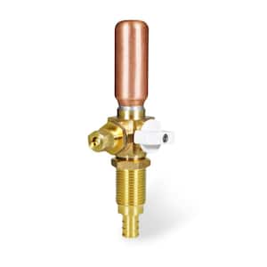 1/2 in. PEX B x 1/4 in. Brass Compression Icemaker Replacement Valve with Hammer Arrestor Lead Free