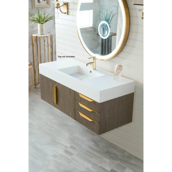 James Martin Mercer Island 36 Single Vanity, Ash Gray - Radiant