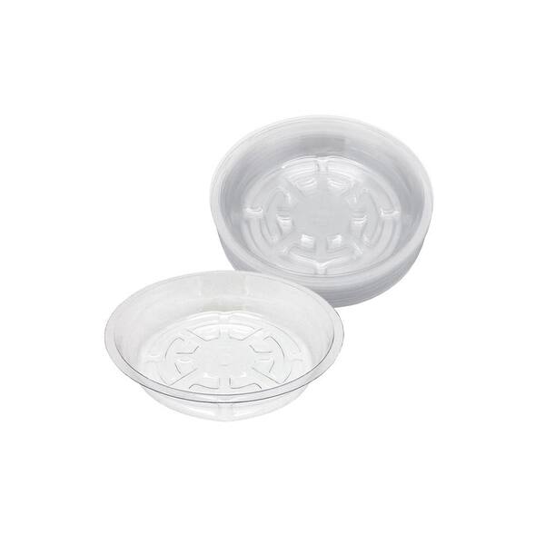 Viagrow 6 in. Clear Plastic Saucer (25-Pack)