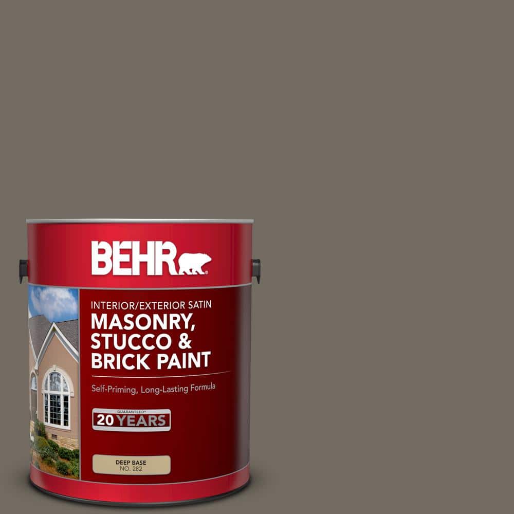 1 gal. #PPU24-04 Burnished Pewter Satin Interior/Exterior Masonry, Stucco a