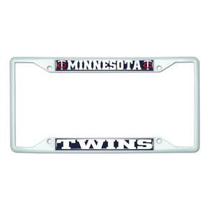 thumbnail image 2 of Sleek White License Plate Frame With Red Racing Stripes – Universal Fit For Car Or Truck (Front) 2 of 6